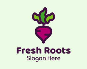 Turnip Root Vegetable logo design