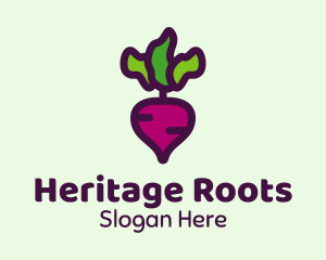 Turnip Root Vegetable logo design