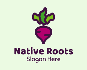 Turnip Root Vegetable logo design