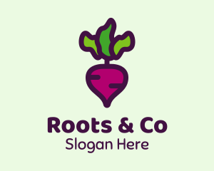 Turnip Root Vegetable logo design