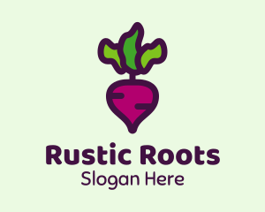 Turnip Root Vegetable logo design