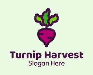 Turnip Root Vegetable logo design