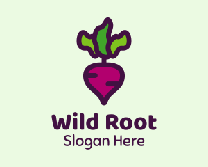 Turnip Root Vegetable logo design