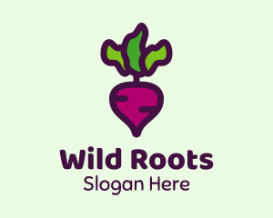 Turnip Root Vegetable logo design