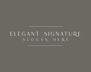 Classy Elegant Perfume logo design