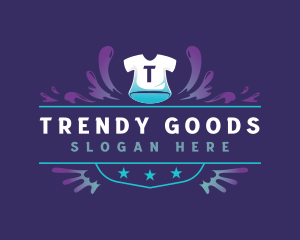 Laundry T-Shirt Clothing logo design