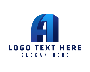 Company - 3D Startup Letter A logo design