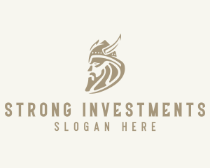 Strong Viking Warrior logo
