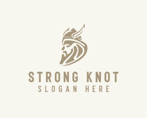 Strong Viking Warrior logo design