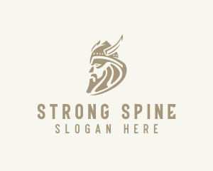 Strong Viking Warrior logo design