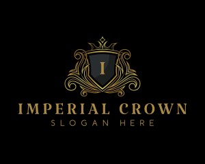 Crown Ornate Royalty logo design