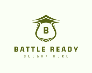 Military Shield Soldier logo design