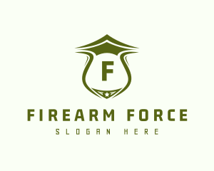 Military Shield Soldier logo design