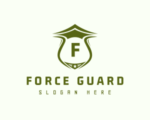 Military Shield Soldier logo design