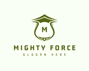 Military Shield Soldier logo design