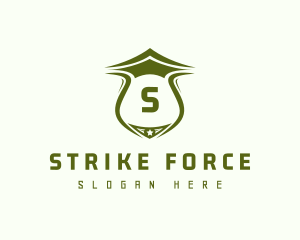 Military Shield Soldier logo design