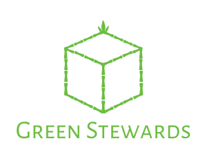 Green Bamboo Cube logo design