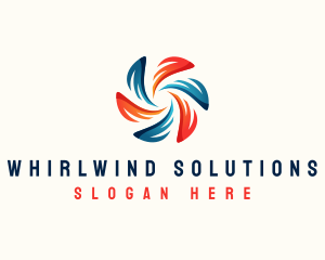 Cold Hot Fan Ventilation logo design