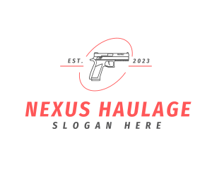 Firearm Gun Weapon logo design