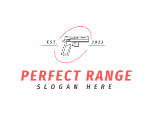 Firearm Gun Weapon logo design