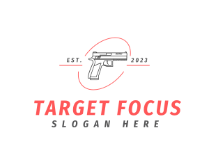 Firearm Gun Weapon logo design