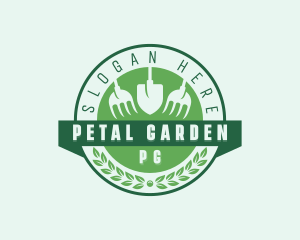 Shovel Rake Landscaping logo design