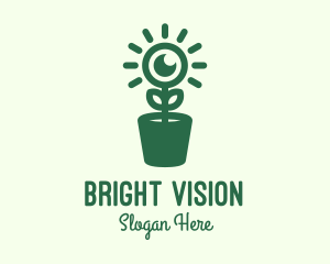 Surveillance Eye Plant logo design