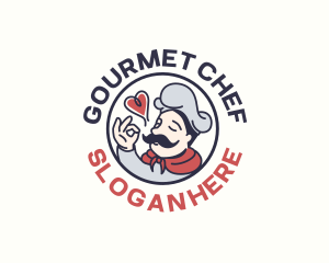 Retro Chef Kiss logo design