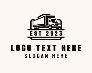 Box Truck Delivery Transportation logo