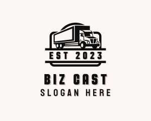 Box Truck Delivery Transportation logo