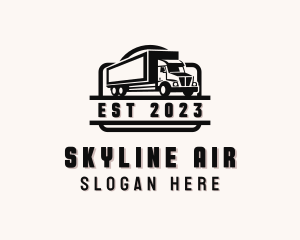 Box Truck Delivery Transportation logo