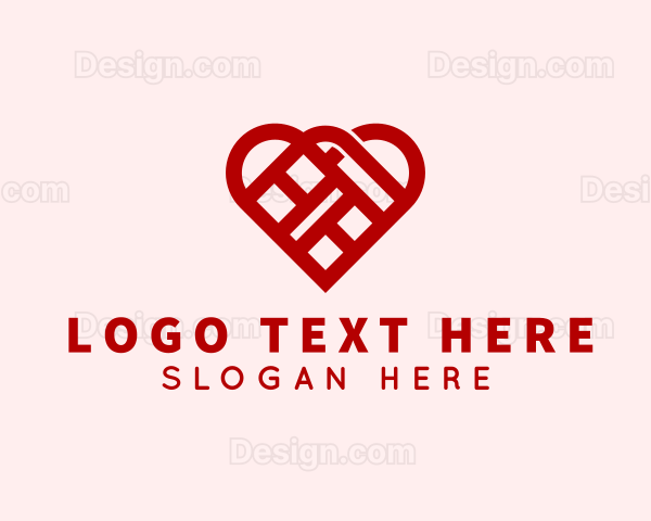 Romantic Dating Heart Logo