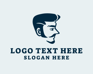 Hipster Man Moustache logo