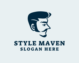 Hipster Man Moustache logo design