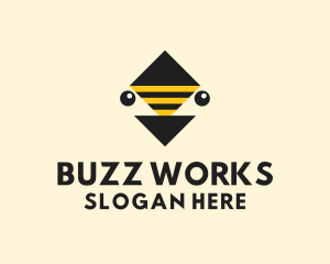 Honey Bee Insect logo design