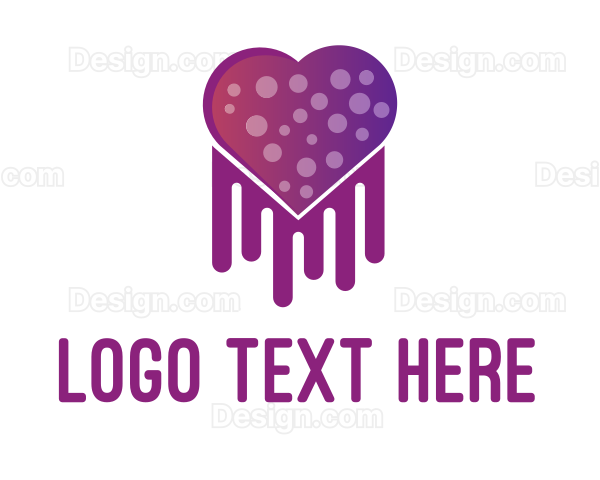 Purple Heart Jellyfish Logo