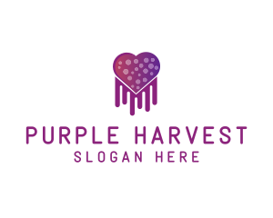 Purple Heart Jellyfish logo design