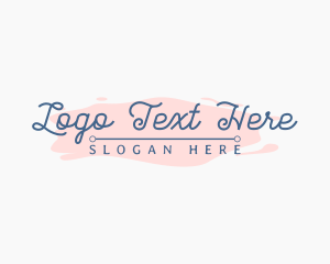 Fancy Watercolor Signature logo