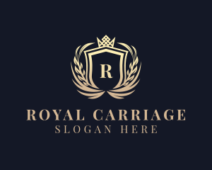 Royal Wreath Shield logo design