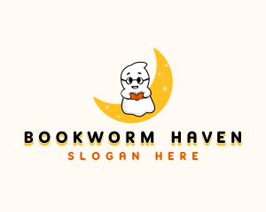 Smart Reading Ghost logo design