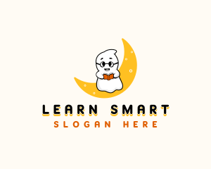 Smart Reading Ghost logo design