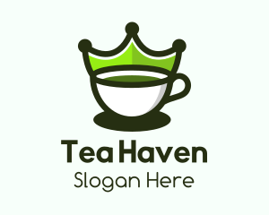 Tea Cup Crown logo design