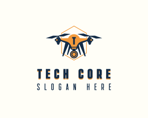 Surveillance Camera Drone logo design