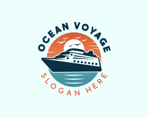 Ocean Cruise Ship logo