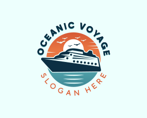 Ocean Cruise Ship logo
