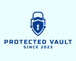 Digital Lock Security logo design