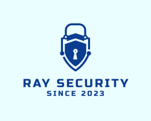 Digital Lock Security logo design