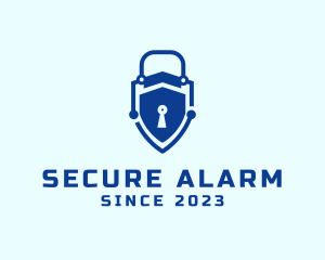 Digital Lock Security logo design