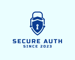 Digital Lock Security logo design