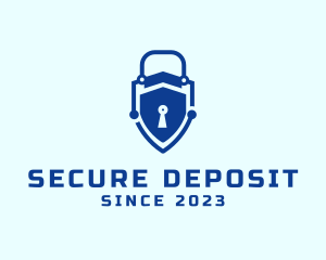 Digital Lock Security logo design